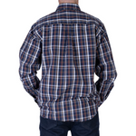 Load image into Gallery viewer, Executive Classic Button Down Sport Shirt- Navy/Plaid