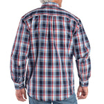 Load image into Gallery viewer, Heritage Comfort Button Down Sport Shirt- Navy/Red