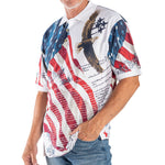 Load image into Gallery viewer, Men's Soaring Eagle with Constitution Polo Shirt
