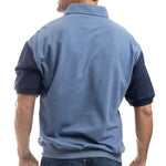 Load image into Gallery viewer, Classics by Palmland Vertical Stripe Banded Bottom Shirt - Blue