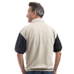 Load image into Gallery viewer, Classics by Palmland Vertical Stripe Banded Bottom Shirt - Taupe