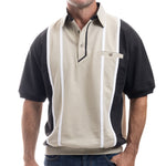 Load image into Gallery viewer, Classics by Palmland Vertical Stripe Banded Bottom Shirt - Taupe