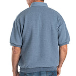Load image into Gallery viewer, Classics by Palmland French Terry Short Sleeve Banded Bottom Shirt - Light Blue