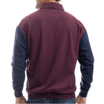 Load image into Gallery viewer, Classics by Palmland Vertical Stripes Long Sleeve Banded Bottom Shirt - Burgundy