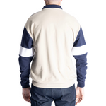 Load image into Gallery viewer, Classics by Palmland LS Horizontal Stripes Banded Bottom Shirt - Navy