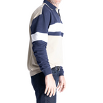 Load image into Gallery viewer, Classics by Palmland LS Horizontal Stripes Banded Bottom Shirt - Navy