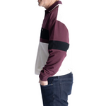 Load image into Gallery viewer, Classics by Palmland LS Horizontal Stripes Banded Bottom Shirt - Burgundy