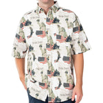 Load image into Gallery viewer, Men's Iwo Jima 100% Cotton Button-down Shirt