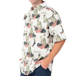 Load image into Gallery viewer, Men's Iwo Jima 100% Cotton Button-down Shirt