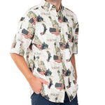 Load image into Gallery viewer, Men's Iwo Jima 100% Cotton Button-down Shirt
