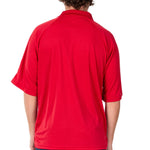 Load image into Gallery viewer, Mens Allegiance Freedom Tech Fabric Polo Shirt Red