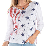 Load image into Gallery viewer, Women's Made in USA Vintage Stars and Stripes Top
