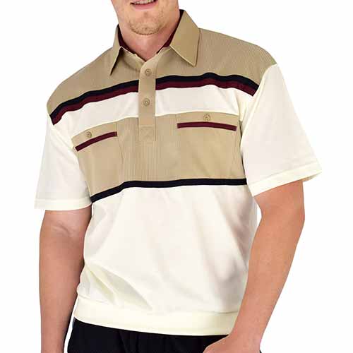 Classics By Palmland Knit Banded Bottom Shirt - 6010-120 Taupe - theflagshirt