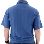 Load image into Gallery viewer, Big and Tall Tone on Tone Textured Knit Short Sleeve Banded Bottom Shirt - 6010-16BT-Ocean - theflagshirt

