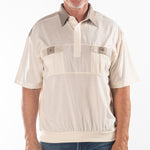 Load image into Gallery viewer, Classics By Palmland Knit Short Sleeve Banded Bottom Shirt - Taupe
