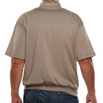 Load image into Gallery viewer, Classics By Palmland Knit Short Sleeve Banded Bottom Shirt - Taupe