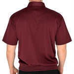 Load image into Gallery viewer, Classics by Palmland Big and Tall Short Sleeve Knit Banded Bottom Shirt 6010-656BT Burgundy - theflagshirt
