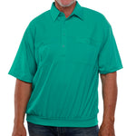 Load image into Gallery viewer, Classics by Palmland Big and Tall Short Sleeve Banded Bottom Shirt - Jade