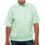 Load image into Gallery viewer, Classics by Palmland Big and Tall Short Sleeve Banded Bottom Shirt - Mint