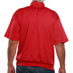 Load image into Gallery viewer, Classics by Palmland Two Pocket Knit Short Sleeve Banded Bottom Shirt - Red