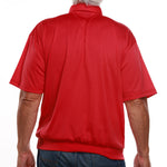 Load image into Gallery viewer, Classics by Palmland Big and Tall Short Sleeve Banded Bottom Shirt 6010-656BT Red
