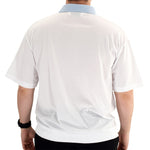 Load image into Gallery viewer, Classics by Palmland Horizontal Short Sleeve Banded Bottom Shirt Light Blue - 6010-BL12 - theflagshirt