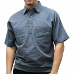 Load image into Gallery viewer, Big and Tall Palmland S/S 4 pocket Woven Banded Bottom Shirt - 6030-200BT - theflagshirt
