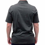Load image into Gallery viewer, Palmland Solid Textured Short Sleeve Knit Big and Tall Black - theflagshirt