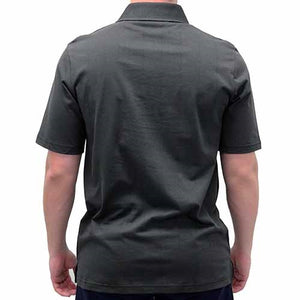 Palmland Solid Textured Short Sleeve Knit Big and Tall Black - theflagshirt