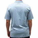 Load image into Gallery viewer, Palmland Solid Textured Short Sleeve Knit Big and Tall Med Blue - theflagshirt