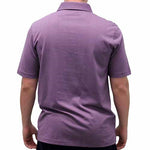 Load image into Gallery viewer, Palmland Solid Textured Short Sleeve Knit Big and Tall Plum - theflagshirt