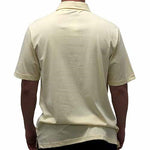 Load image into Gallery viewer, Palmland Solid Textured Short Sleeve Knit Big and Tall Yellow - theflagshirt