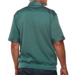 Load image into Gallery viewer, Solid Knit Banded Bottom Shirt with Woven Chest Panel - Big and Tall - Mallard