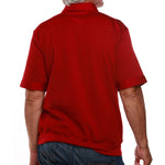 Load image into Gallery viewer, Solid Knit Banded Bottom Shirt with Woven Chest Panel 6041-22N Big and Tall -Rust
