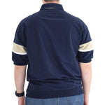 Load image into Gallery viewer, Classics by Palmland Two Tone Banded Bottom Shirt  6090-262B Taupe - Big and Tall - theflagshirt
