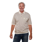 Load image into Gallery viewer, Classics by Palmland Short Sleeve Polo Shirt - Big and Tall - Taupe