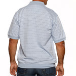 Load image into Gallery viewer, Classics by Palmland Short Sleeve Polo Shirt Light Blue - Big and Tall