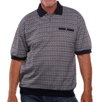 Load image into Gallery viewer, Classics by Palmland Short Sleeve Polo Shirt Navy - Big and Tall