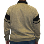 Load image into Gallery viewer, Classics by Palmland Two Tone Banded Bottom Shirt - Big and Tall - Taupe