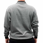 Load image into Gallery viewer, LD Sport Solid Textured Long Sleeve Banded Bottom Shirt 6094-700 Big and Tall Grey Hth - theflagshirt