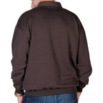 Load image into Gallery viewer, LD Sport Solid Textured Long Sleeve Banded Bottom Shirt - 6094-950 - Black- Big and Tall
