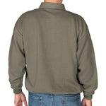 Load image into Gallery viewer, LD Sport Solid Textured Long Sleeve Banded Bottom Shirt - Olive Heather