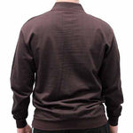 Load image into Gallery viewer, LD Sport Jacquard Long Sleeve Banded Bottom Shirt 6096-500 Big and Tall Brown - theflagshirt