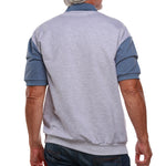 Load image into Gallery viewer, Classics by Palmland Short Sleeve Polo Shirt - Big and Tall - Blue Heather