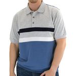 Load image into Gallery viewer, Classics by Palmland Short Sleeve Polo Shirt - 6190-326 Grey Heather - theflagshirt