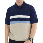 Load image into Gallery viewer, Classics by Palmland Short Sleeve Polo Shirt 6190-326 Big and Tall - Navy - theflagshirt
