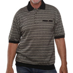 Load image into Gallery viewer, Classics by Palmland Allover Short Sleeve Banded Bottom Shirt - Big and Tall 6190-330
