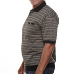Load image into Gallery viewer, Classics by Palmland Allover Short Sleeve Banded Bottom Shirt - Big and Tall
