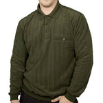 Load image into Gallery viewer, Classics by Palmland Long Sleeve Banded Bottom Shirt 6198-213 Big and Tall Hunter - theflagshirt