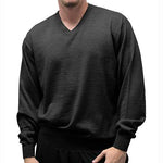 Load image into Gallery viewer, Cellinni Men's Solid V Neck Sweater - Big and Tall 6800-501 - theflagshirt
